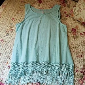 Cute turquoise tank no tag never worn
